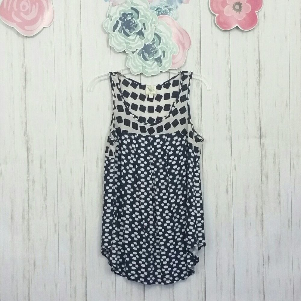 Anthropologie Weston Wear Sleeveless Swing Top SzS